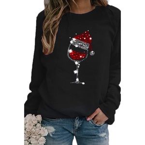 Celebrate! Wine Glass Sweatshirt